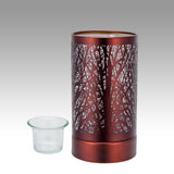 7" Touch lamp/Oil burner/Wax warmer - Copper/ Rusty Forest - 3.75*3.75*7