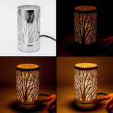 7" Touch lamp/Oil burner/Wax warmer-Black Horses - 3.75*3.75*7