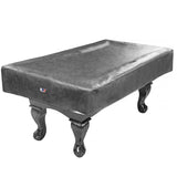 GSE™ 7ft/8ft/9ft Heavy Duty PU Leatherette Billiard Pool Table Cover - Grey