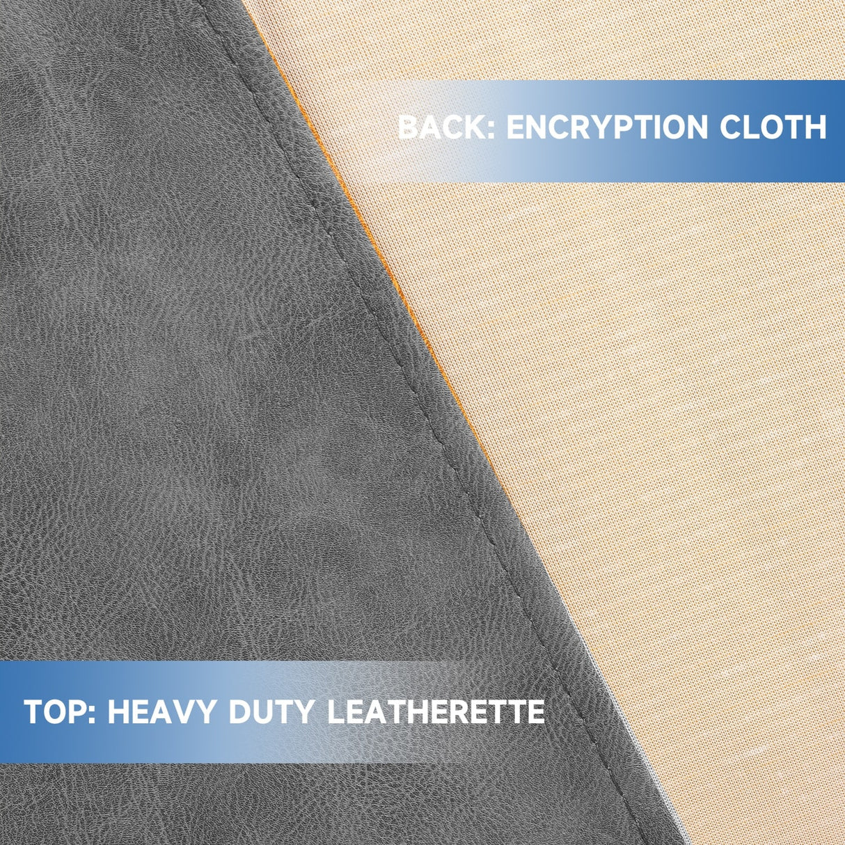 GSE™ 7ft/8ft/9ft Heavy Duty PU Leatherette Billiard Pool Table Cover - Grey