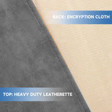 GSE™ 7ft/8ft/9ft Heavy Duty PU Leatherette Billiard Pool Table Cover - Grey