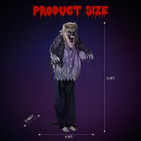 7ft Animatronic Werewolf Sound Activated Halloween Decor
