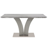 7pc Dining Set - Grey Table with Light Grey Chair