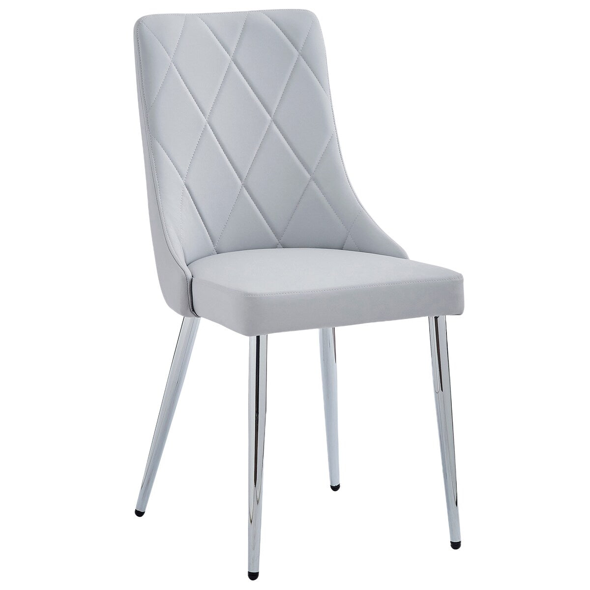 7pc Dining Set - Grey Table with Light Grey Chair