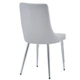 7pc Dining Set - Grey Table with Light Grey Chair