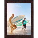 7x10 Contemporary Mahogany Complete Wood Picture Frame with UV Acrylic, Foam Board Backing, & Hardware