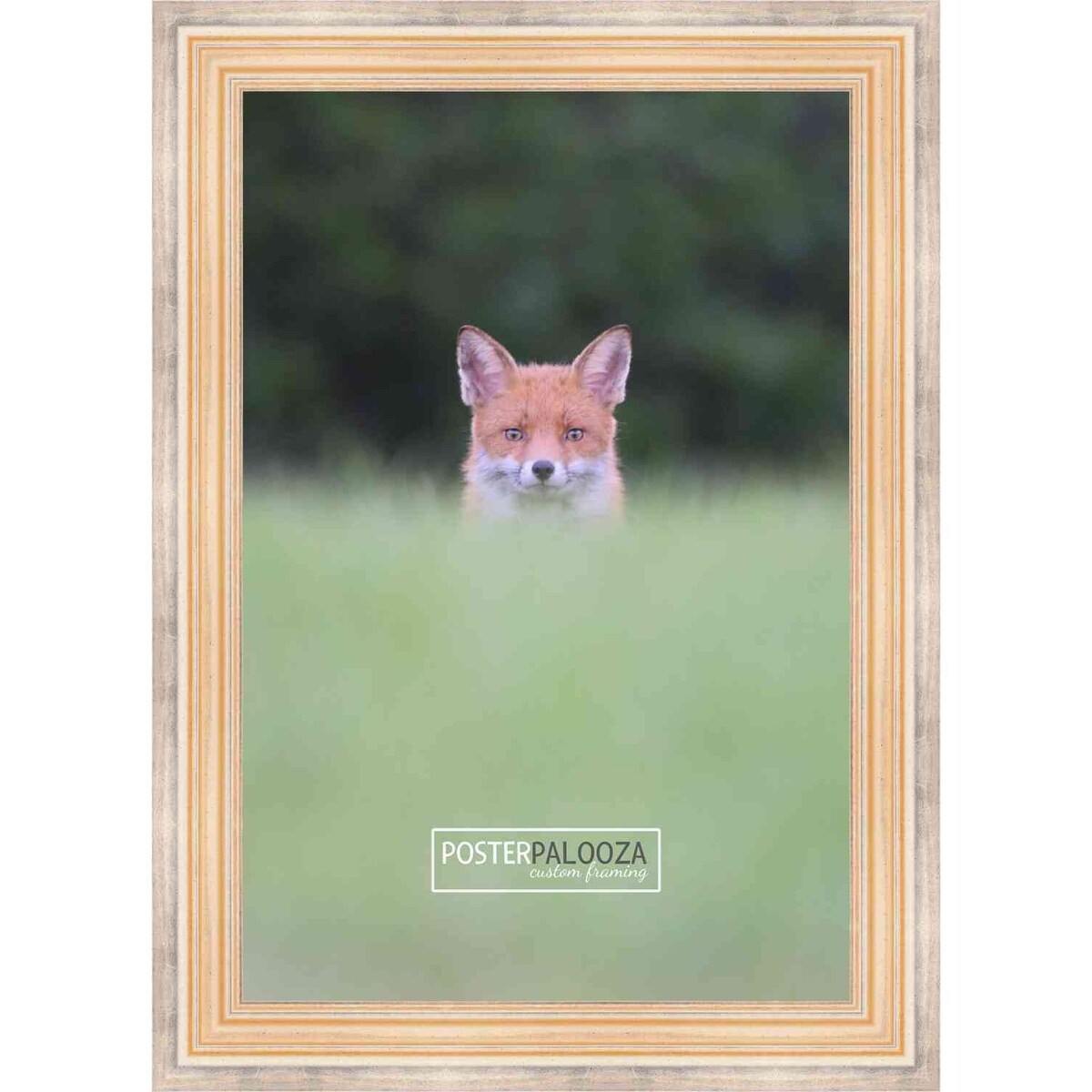 7x10 Traditional Antique Silver Complete Wood Picture Frame with UV Acrylic, Foam Board Backing, & Hardware