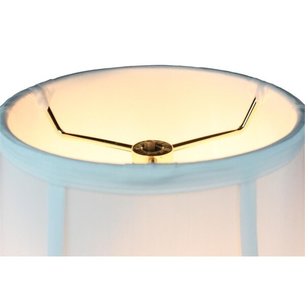 7x14x11 White Bell Shantung Lampshade