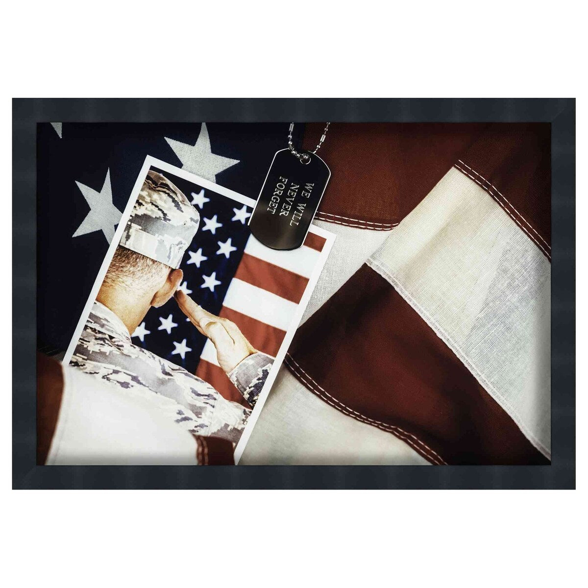 7x4 Black Shadowbox Frame - Interior Size 7x4 by 1 Inch Deep - This Black Frame Is Made to Display Items Up To 1 Inch Deep