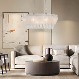 8/ 10-Light Modern Glam Large 3-Tiered Beaded Crystal Chandelier for Living Room