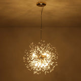 8/ 9-Light Modern Glam Sputnik Firework Pendant Sphere Starburst Chandelier with Crystal Beaded