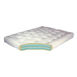 8" Double Foam & Cotton Chair Burgundy Microfiber Futon Mattress