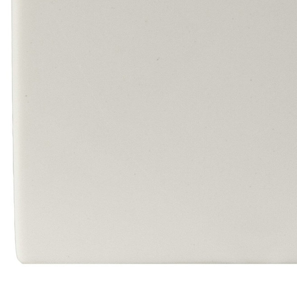8 Inch Square Shape Ceramic Pot, Matte White