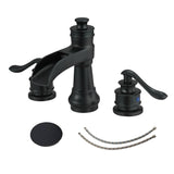 8 Inch Widespread Bathroom Faucet With Drain Assembly Double Handle Waterfall Bathroom Sink Faucets 3 Holes Elegent Basin Taps