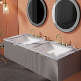 8 Inch Widespread Bathroom Sink Faucet Brushed Gold Bathroom Faucet 3 Holes Modern Double Handle Basin Vanity Taps With Valve