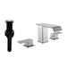 8 Inch Widespread Waterfall Bathroom Faucet with Drain Assembly Kit Modern Double Handle 3 Holes Bathroom Sink Basin Vanity Taps