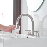 8 Inches Widespread Bathroom Faucet Two Handle 3 Hole with Drain