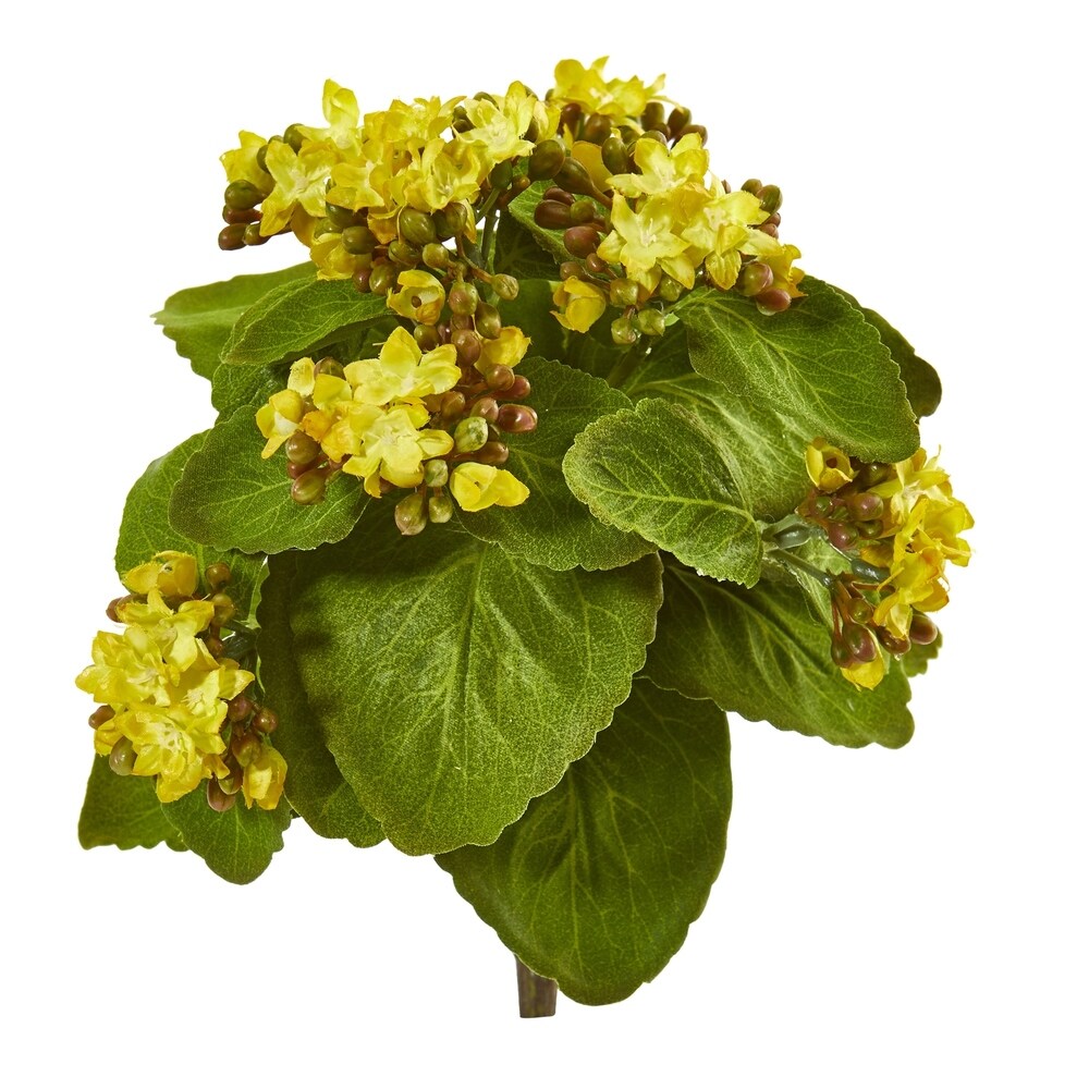 8" Kalanchoe Artificial Bush Flower (Set of 6)