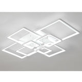 8-Light Dimmable White LED Flush Mount Light with Remote