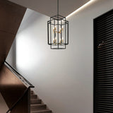 8-Light Lantern Tiered Pendant Light Fixtures