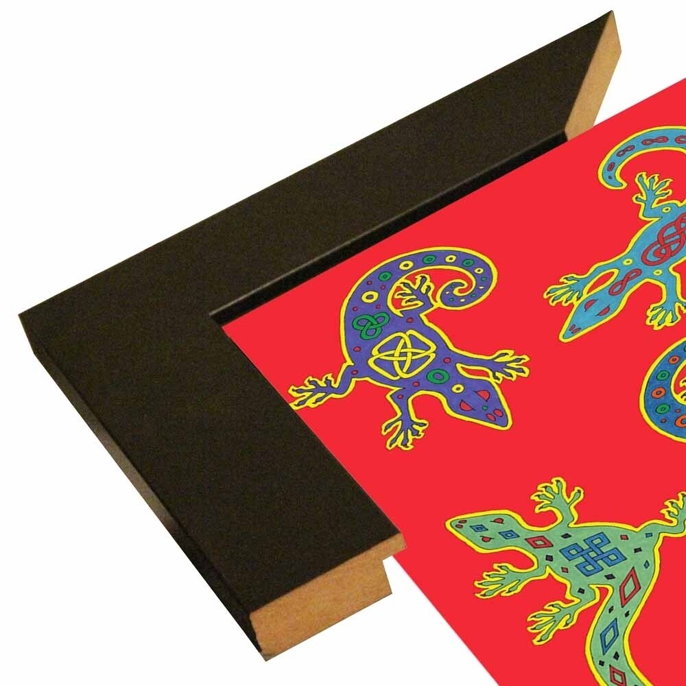8 Lizards-WILBAS107028 Framed Print 8.5"x8.5" by Willow Bascom