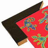8 Lizards-WILBAS107028 Framed Print 8.5"x8.5" by Willow Bascom