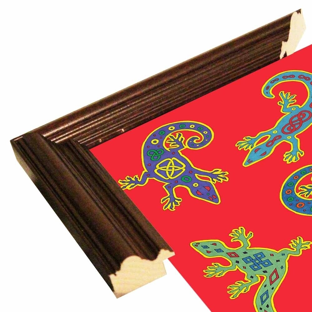 8 Lizards-WILBAS107028 Framed Print 8.5"x8.5" by Willow Bascom