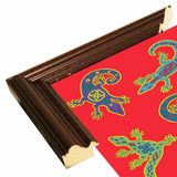 8 Lizards-WILBAS107028 Framed Print 8.5"x8.5" by Willow Bascom