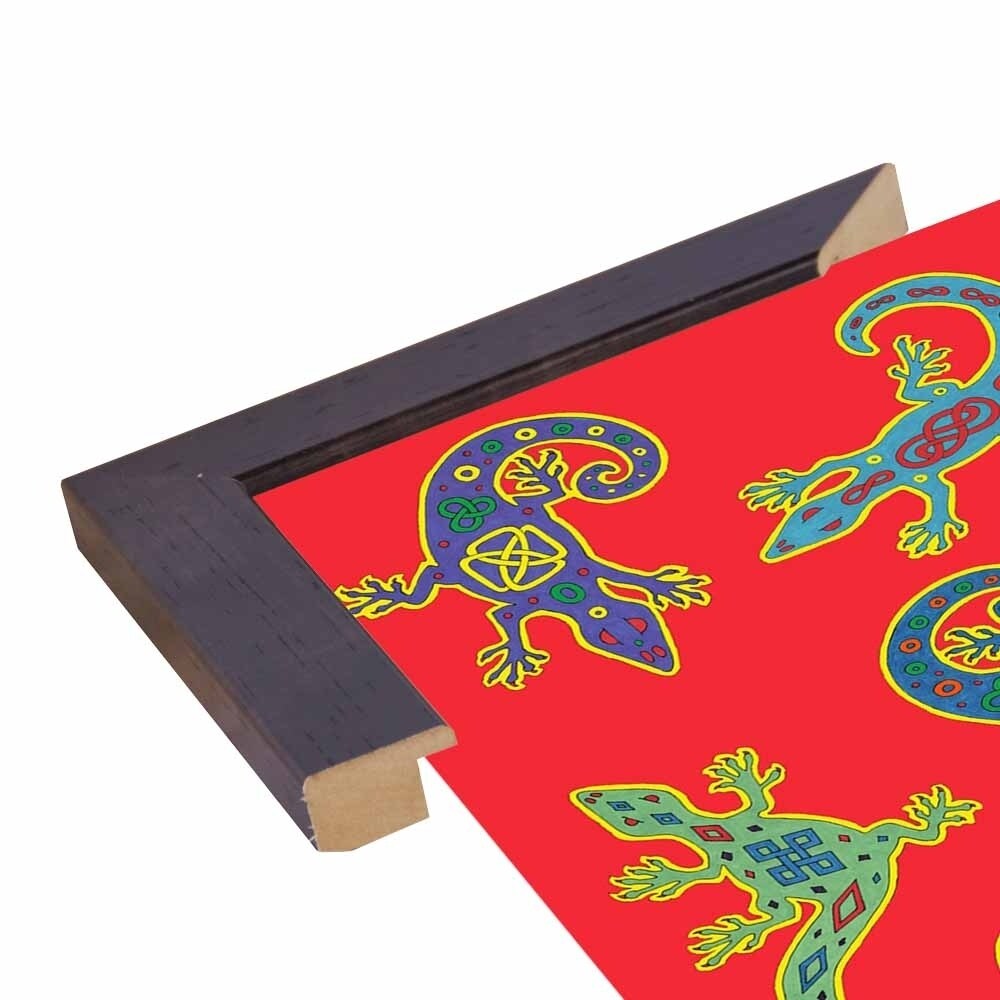 8 Lizards-WILBAS107028 Framed Print 8.5"x8.5" by Willow Bascom
