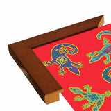 8 Lizards-WILBAS107028 Framed Print 8.5"x8.5" by Willow Bascom
