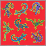 8 Lizards-WILBAS107028 Framed Print 8.5"x8.5" by Willow Bascom