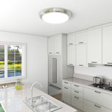 8 Pack 11-Inch LED Brushed Nickel Flush Mount Ceiling Light - 11" x 11" x 2"