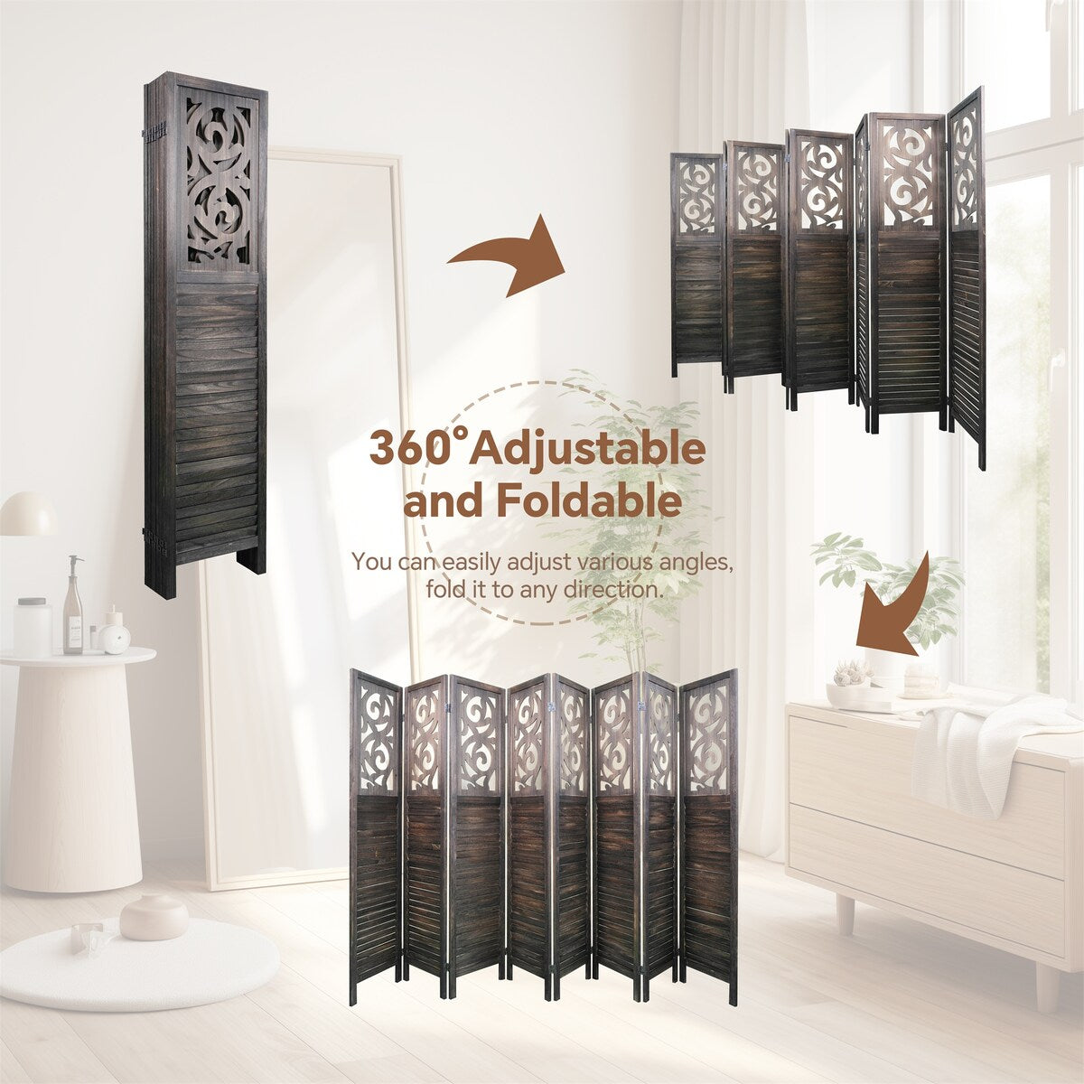 8 Panel Room Dividers
