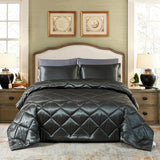 8 Piece Luxury Silky Satin Comforter Set