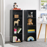 8-Tier Media Tower Rack,CD DVD Slim Storage Cabinet with Adjustable Shelves,Tall Narrow Display Bookshelf,double decker bookcase