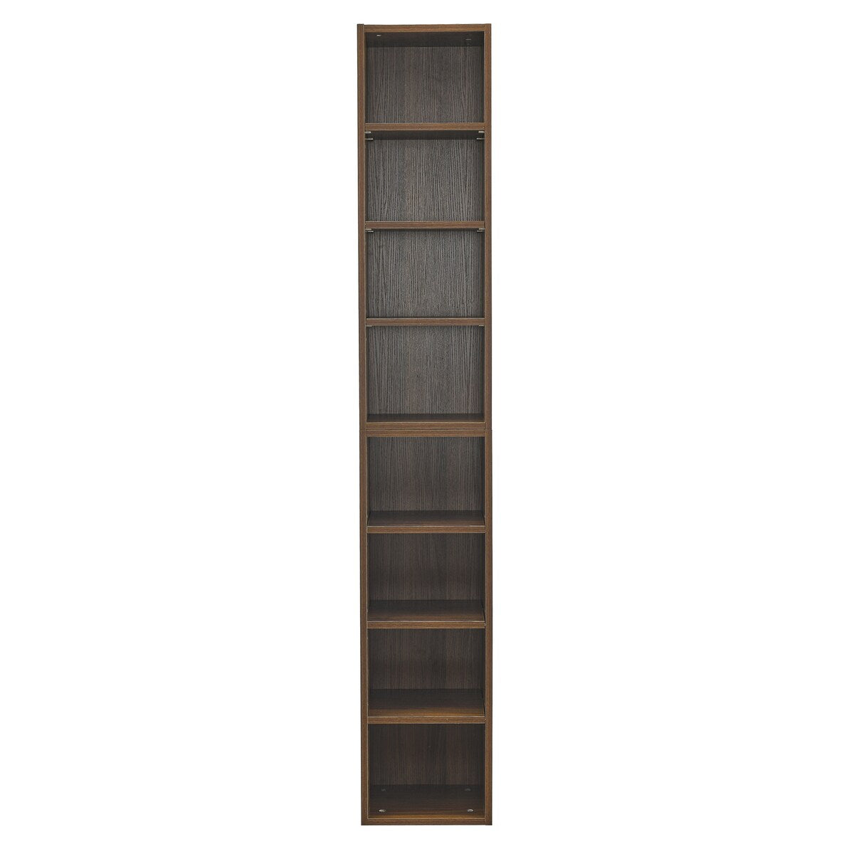8-Tier Media Tower Rack,CD DVD Slim Storage Cabinet with Adjustable Shelves,Tall Narrow Display Bookshelf,double decker bookcase