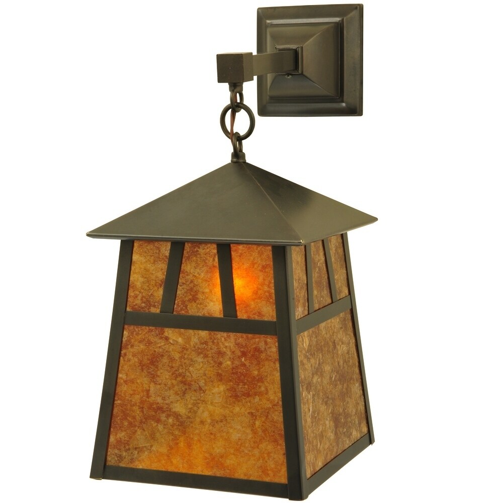 8"W Stillwater Double Bar Mission Wall Sconce
