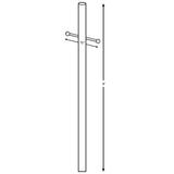 8-ft White Textured Direct Burial Post w/Cross Arm