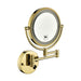 8 in. Round Framed Swing Arm Wall Mounted LED Bathroom Makeup Mirror