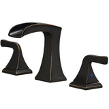 8 in. Widespread 2-Handle Waterfall Bathroom Sink Faucet