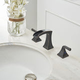 8 in. Widespread 2-Handle Waterfall Bathroom Sink Faucet