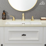 8 in. Widespread Double Handle Bathroom Faucet with Drain Kit Included