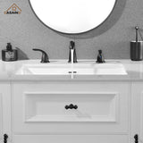 8 in. Widespread Double Handle Bathroom Faucet with Drain Kit Included
