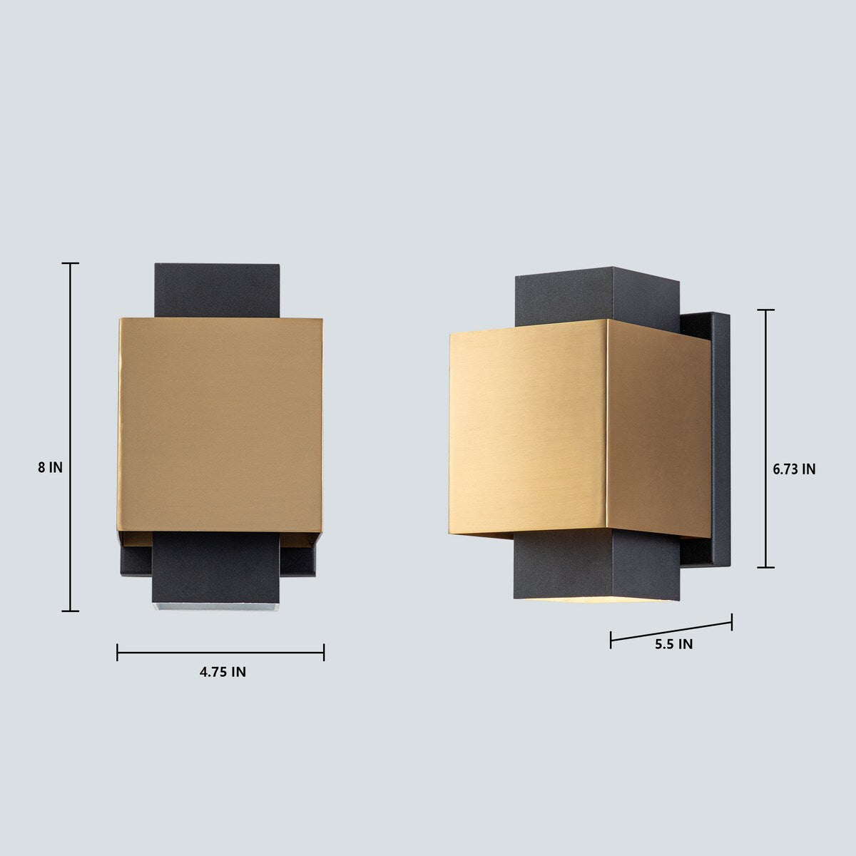 8-inch LED Outdoor Wall Sconce