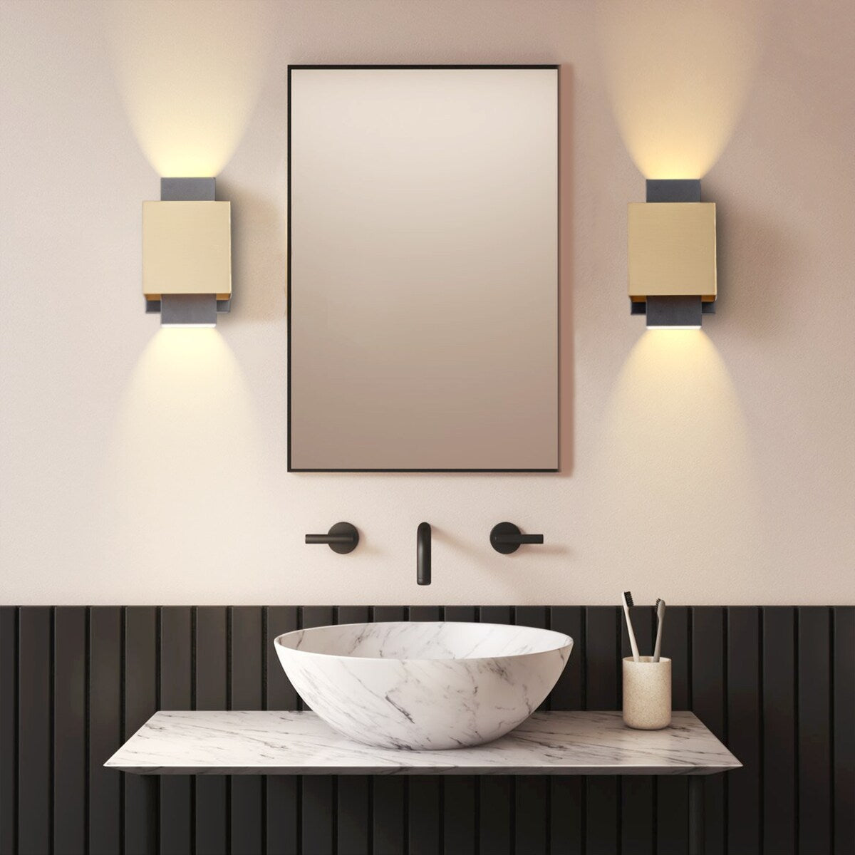 8-inch LED Outdoor Wall Sconce
