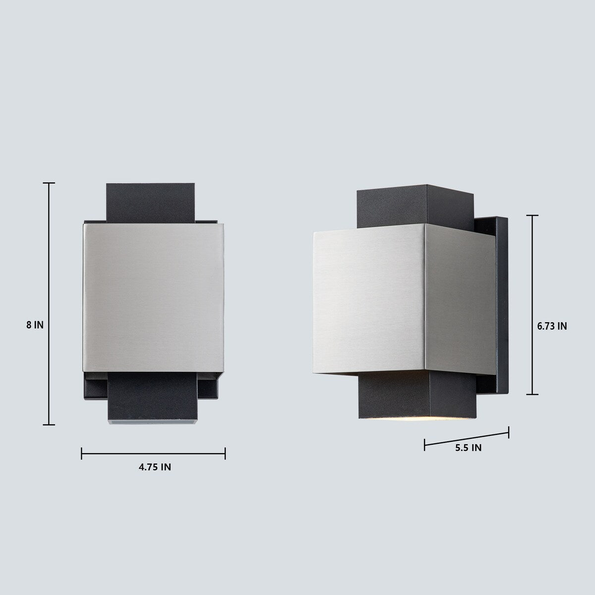 8-inch LED Outdoor Wall Sconce