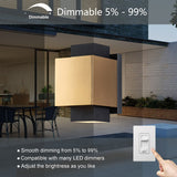 8-inch LED Outdoor Wall Sconce
