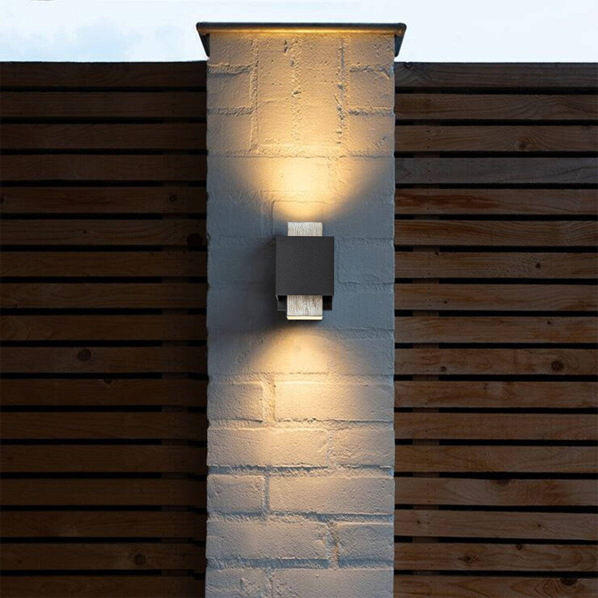 8-inch LED Outdoor Wall Sconce