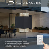8-inch LED Outdoor Wall Sconce