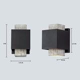 8-inch LED Outdoor Wall Sconce